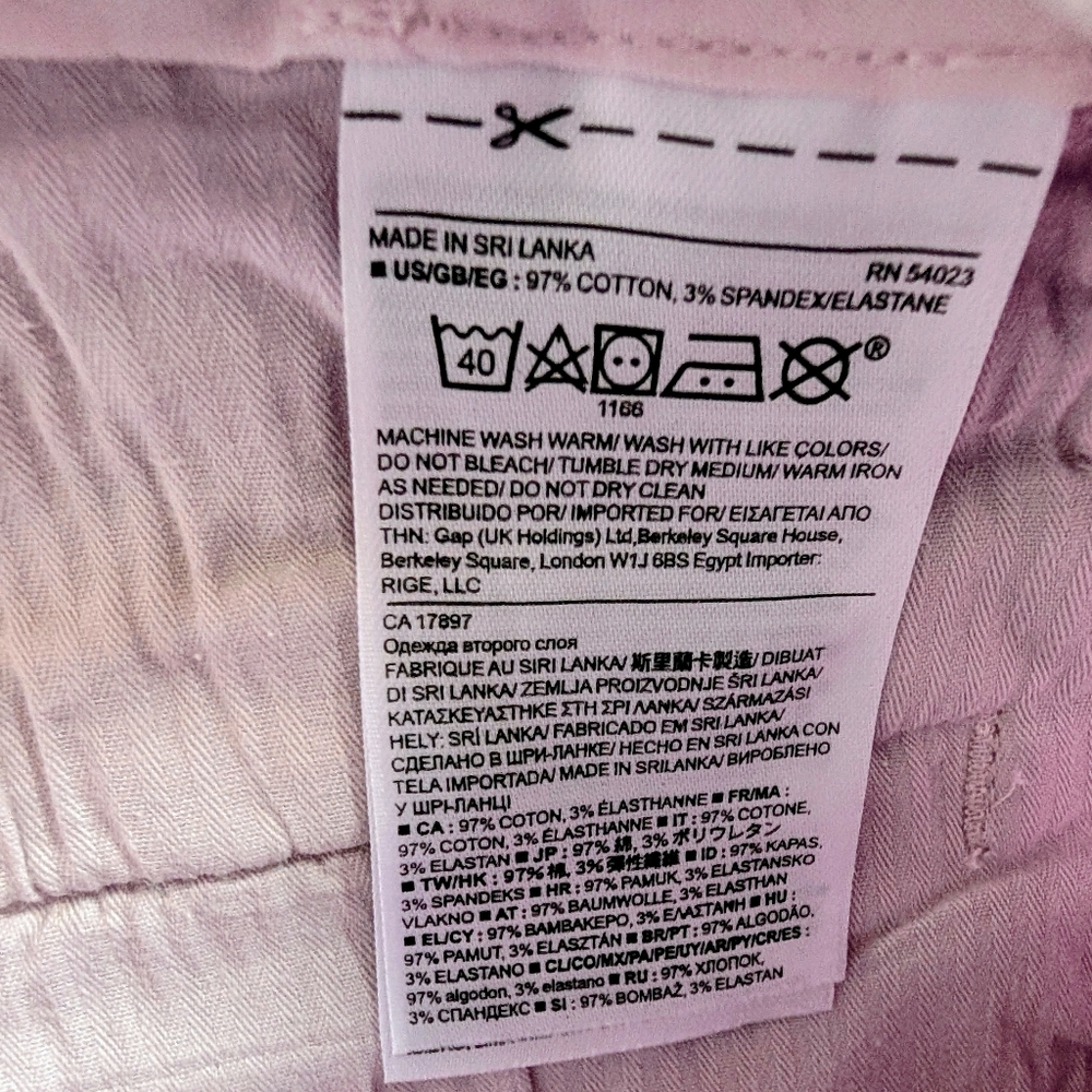 Banana Republic Women's Sloan Lt Pink Jeans 2000s Preppy Chic Size 4 Petite - Picture 5 of 9